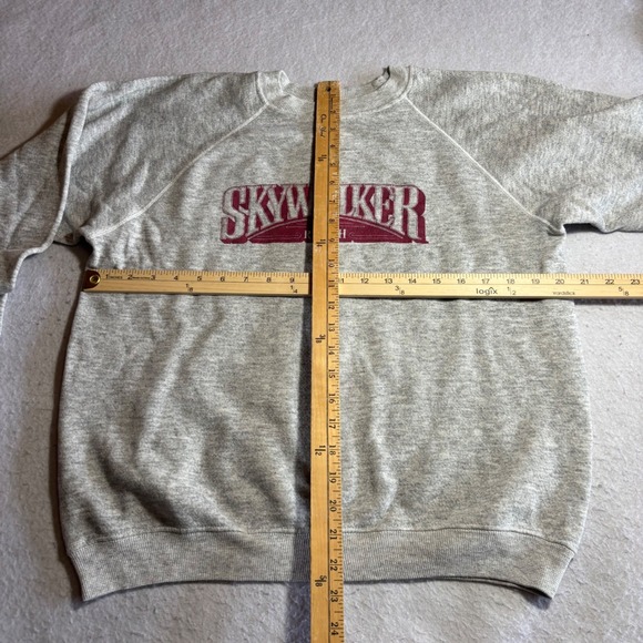 Vintage Hanes Skywalker Ranch Star Wars Sweatshirt Mens Large Gray Raglan USA - Picture 4 of 6